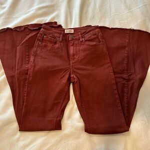 Shyanne Deep Red Flare Jeans